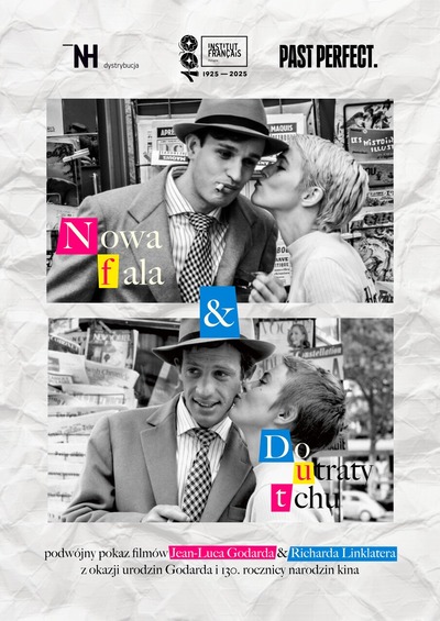 Plakat wydarzenia: Nowa fala & Do utraty tchu + wykład prof. Tadeusza Lubelskiego