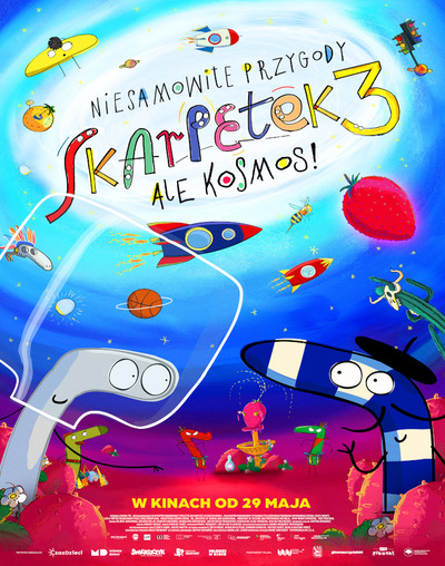 Plakat wydarzenia: Niesamowite przygody skarpetek 3. Ale kosmos! 