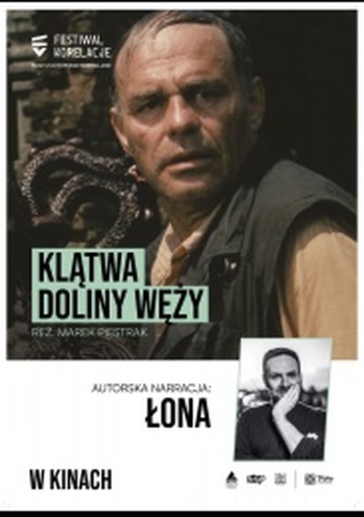 Plakat wydarzenia: "Klątwa doliny węży" z autorską narracją Łony 